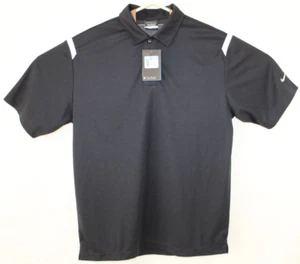 NUEVO CON ETIQUETAS Nike DriFit Para Hombres Mediano Negro Manga Corta Calce Atlético Informal Polo - Imagen 1 de 8
