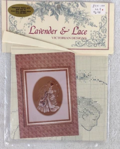 Lavender & Lace Cross Stitch Chart Pattern Victorian The Bride Wedding - Picture 1 of 2