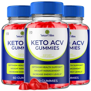 (3 Pack) Smart Slim Keto ACV Gummies, SmartSlim ACV Keto Gummies (180 Gummies) - Picture 1 of 9