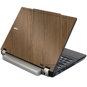 WOOD Vinyl Lid Skin Cover Decal fits Dell Latitude E4300 Laptop - Picture 1 of 1