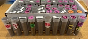 500 Lincoln Wheat Cents, Penny's. 10 Tubes by Date. P-D. #7. - Picture 1 of 2