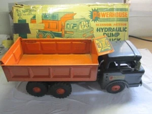 MARX POWERHOUSE HYDRAULIC SCISSOR LIFT DUMP TRUCK ORIG IN BOX - Picture 1 of 12