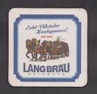 ??Lang Braut Beer Lang Bräut Vintage Beer Coaster From Germany * Seldom Seen !??