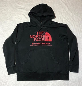 North Face Hoodie Mens Medium Faded Black Berkeley California Drawstring - Picture 1 of 7