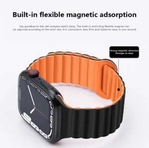 Magnetyczny silikonowy pasek pętli Apple Watch 123456789 & Ultra 42/44/45/49MM - Zdjęcie 1 z 15