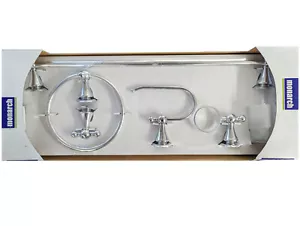 Bristan Monarch Traditional Bathroom Accessory Pack - Chrome - 5pc - MONTRSETC - Picture 1 of 4