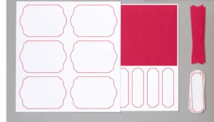 Stampin' Up! 2 Stk. Stanzbogen Etiketten Labels  - Bild 1 von 1