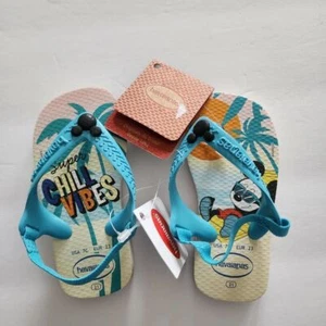 NUEVO Havaianas Niños Bebé Mickey Chanclas Sandalias con Correa Trasera Talla 7 C - Imagen 1 de 2