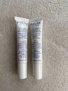 2x  Pause Well-Aging Collagen Boosting Moisturizer Deluxe Travel Size 5 ml NWOB - Picture 1 of 2