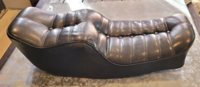 Sillín doble de dos asientos Honda CB 750F 1978 vintage asiento de motocicleta cuero negro Foto 1 de 4