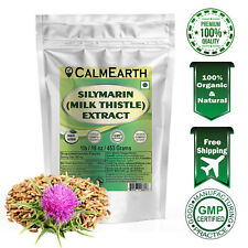 Calm Earth Milk Thistle Extract Powder Silymarin 80% Liver Care Detox Cleanse