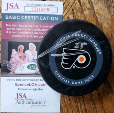 Folhetos autografados James Van Riemsdyk disco oficial JSA CERTIFICADO DE AUTENTICIDADE assinado - Imagem 1 de 3