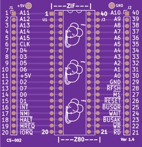 Placa PCB Breakout Z80 - Alcance de depuración, analizador lógico - Imagen 1 de 7
