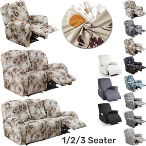 Elastic Recliner Chair Sofa Covers 1/2/3 Seater Washable Sofa Covers Full Cover - Picture 1 of 40