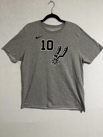 Nike Mens San Antonio Spurs NBA Basketball Shirt Demar Derozan #10 Gray Size XL Cover