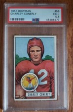 1951 Bowman Charley Conerly #56 PSA 5.5 New York Giants