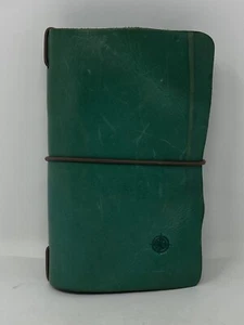Old Trend Modern Vintage Genuine Leather Nomad Organizer Travel Wallet Turquoise - Picture 1 of 17