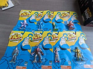 Lot of 8 The Tick Figures Loose Bounding Tick and Eight 3" Sealed Bandai 1994 - Picture 1 of 10