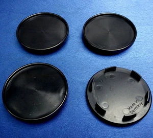 4x Nabenkappen Nabendeckel Felgendeckel 65,0 mm 56,5 mm für RH schwarz 45049 - Picture 1 of 6