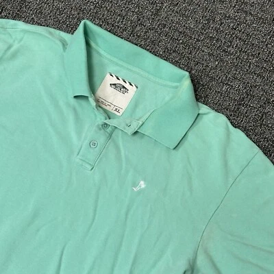 Vans Off The Wall Polo Shirt Mens Size XL Green Solid Activewear Golf Flaws - Image 1 of 4