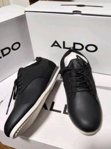 ALDO Boys PRELIA-K Black Comfort Lace Up Sneakers Trainers UK 13.5 EU 32 NEW - Picture 1 of 10