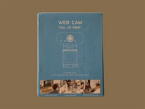 WEB CAM CAMÉRA FULL HD 1080P COMPATIBLE AVEC WINDOWS 10/8/7/MAC OS X - Photo 1/3