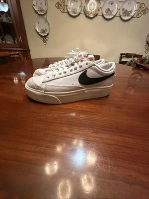 Nike Blazer Platform Low White Womens Size 7.5 - image 1 of 4