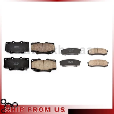 Juego de 2 pastillas de freno de disco delanteras traseras para Toyota Land Cruiser 4,5 L Lexus LX450 4,5 L Foto 1 de 3