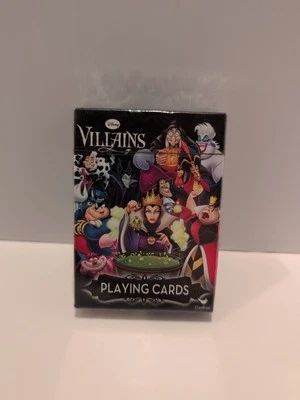 Disney VILLAINS Cardinal Industries Playing Cards  Rare! New Sealed!  - Image 1 of 2