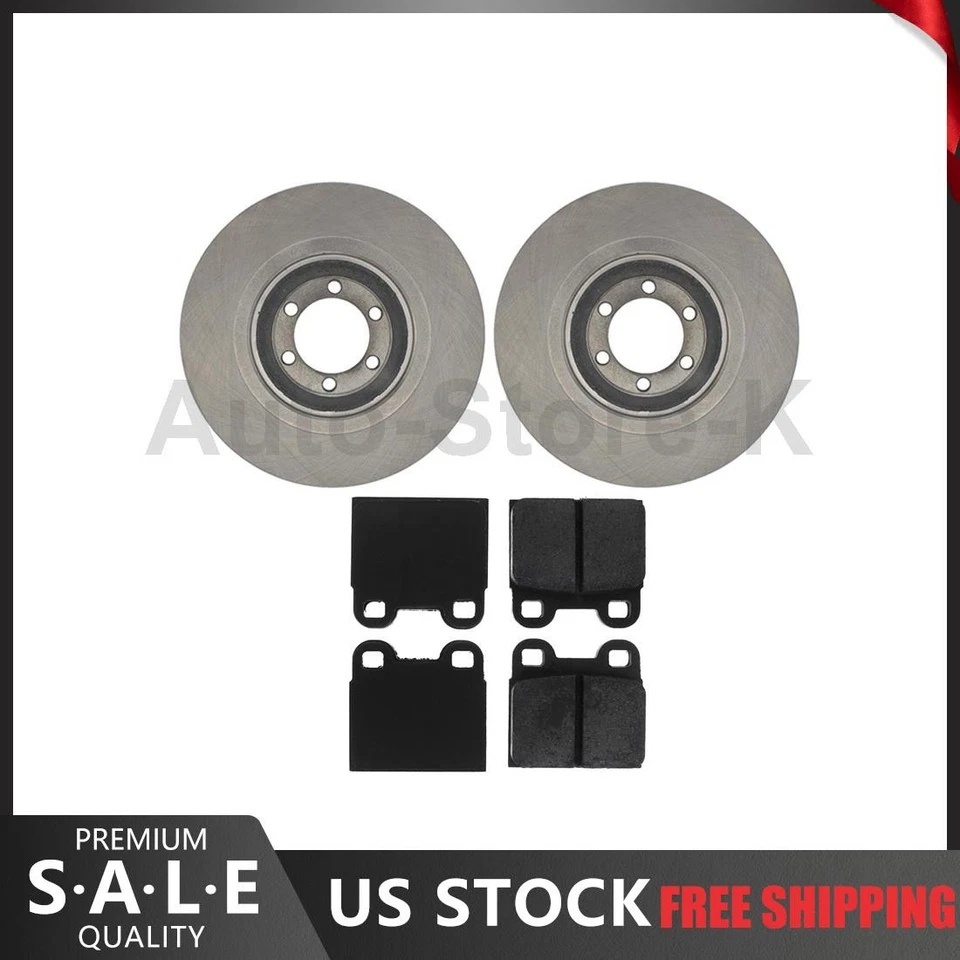 Juego de rotores de freno traseros + pastillas de freno para 1981 - 1984 1985 1986 Alfa Romeo GTV-6 Foto 1 de 4