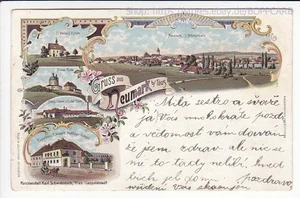 BÖHMEN , BEZIRKPRIBRAM , LITHO SCHÖNBERG a MOLDAU , KAMYK , KRASNA HORA  Q - Picture 1 of 2