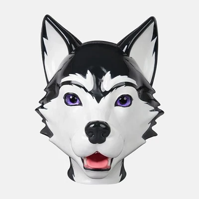 FURRJOI Silicone BDSM Husky Hood Dog Mask Headgear For Puppy Love Halloween - Image 1 of 4