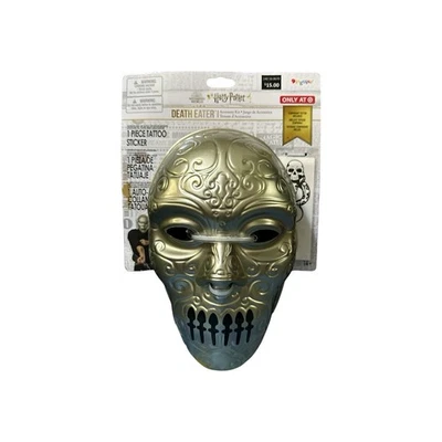 Harry Potter Death Eater Mask & Tattoo Accessory Kit Disguise Target New - Image 1 of 4