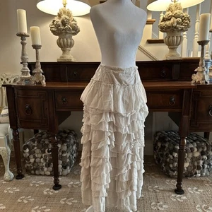 Magnolia Pearl Cotton Ruffled Angelique Skirt 106 Moonlight OS NWT - Picture 1 of 14