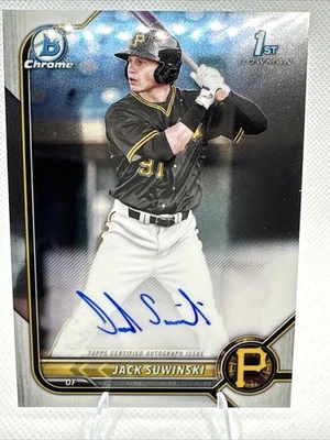 2022 Bowman - Chrome Prospect Autographs Jack Suwinski #CPA-JS (AU, RC) - Image 1 of 4