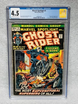 Marvel Spotlight #5 CGC 4.5 (1972) White Pages 1st App. of Ghost Rider Marvel - Image 1 of 4