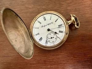 1902 Rockford Watch Co cassa Windsor riempita d'oro 15j grado 584 modello 3 taglia 16s - Foto 1 di 8
