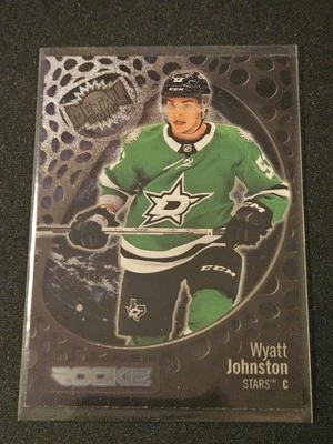 22-23 Skybox Metal Universe Wyatt Johnston Rookie 🚨🚨🚨 Dallas Stars  - Image 1 of 2