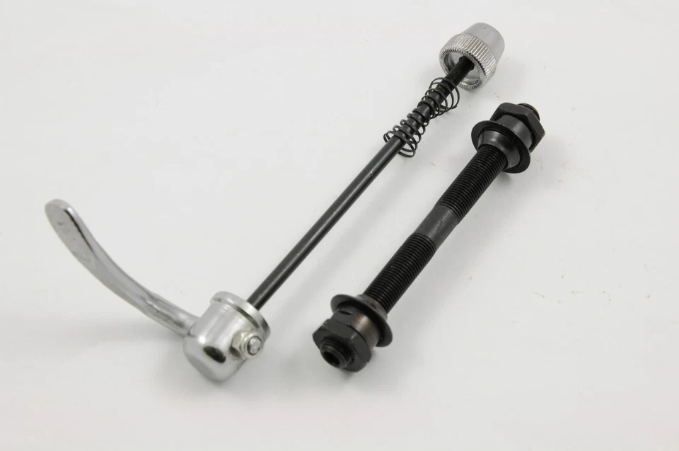 QUICK RELEASE FRONT WHEEL CONVERSION KIT AXLE AND SKEWER MTB ROAD SPORTS BIKE - Image 1 of 1