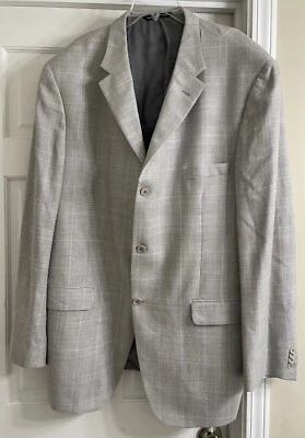 Abrigo deportivo Coppley Ermenegildo Zegna Cutler pata de gallo a cuadros 3 botones talla 51XT Foto 1 de 4