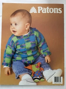 Patons Children Toddler Sweaters Hats Crochet Patterns #915 6 Months to 4 Years - Picture 1 of 4