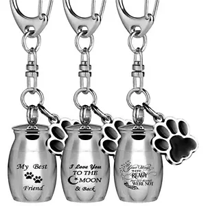 Mini Pet Urns Keychain Keyring Ashes Cremation Holder Keepsake Urns Waterproof - Picture 1 of 15