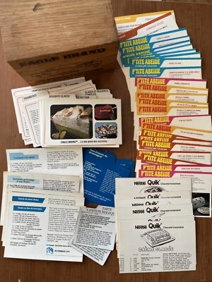 Caja de recetas de madera vintage marca Eagle 125 aniversario + Recettes Quick, Petite Abeille Foto 1 de 4