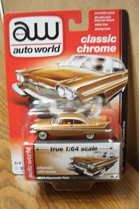 Auto World Classic 2016 cromo 1958 Plymouth Fury No. 6 #AW64042 SERIE PREMIUM - Imagen 1 de 2