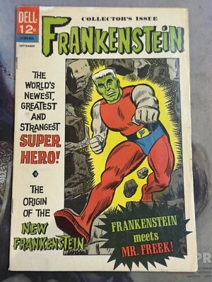 FRANKENSTEIN #2 1ª edición Dell Super-Héroe!   ¡Historia ORIGEN!     1966 Foto 1 de 4