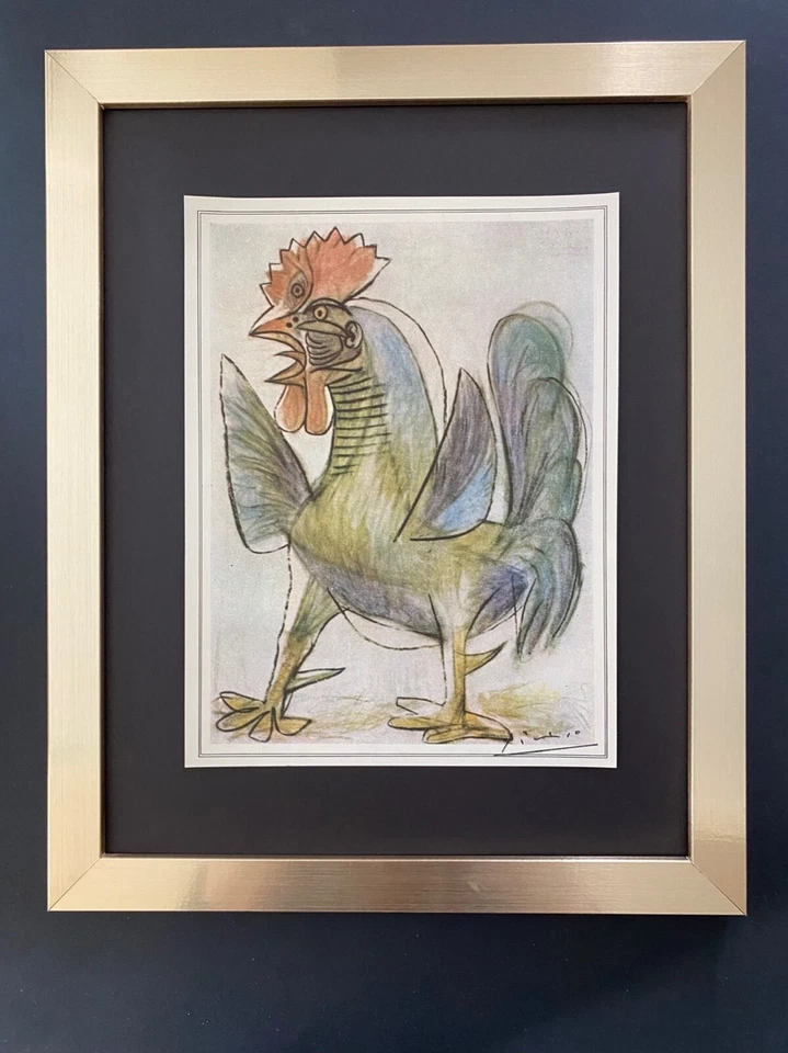 PABLO PICASSO | Impresión firmada vintage 1940 | Pieza de coleccionista enmarcada Foto 1 de 3