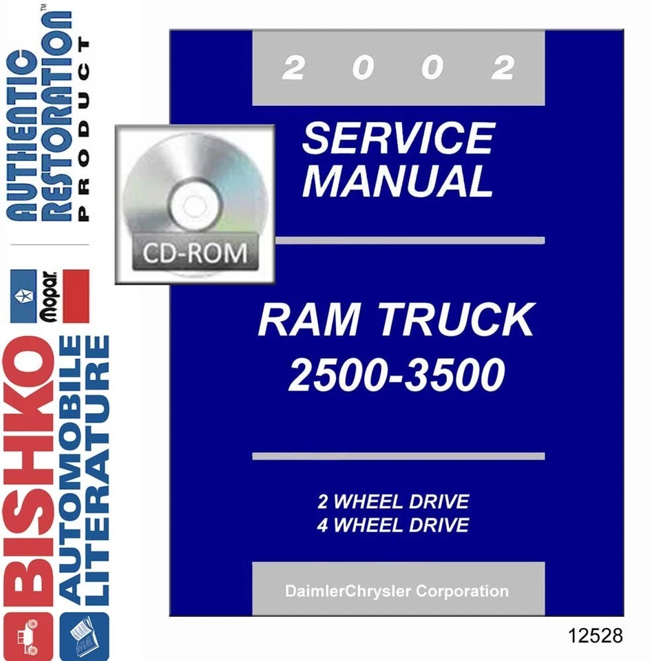 Dodge Ram 2500/3500 2002 camioneta taller reparación manual CD motor transmisión Foto 1 de 1