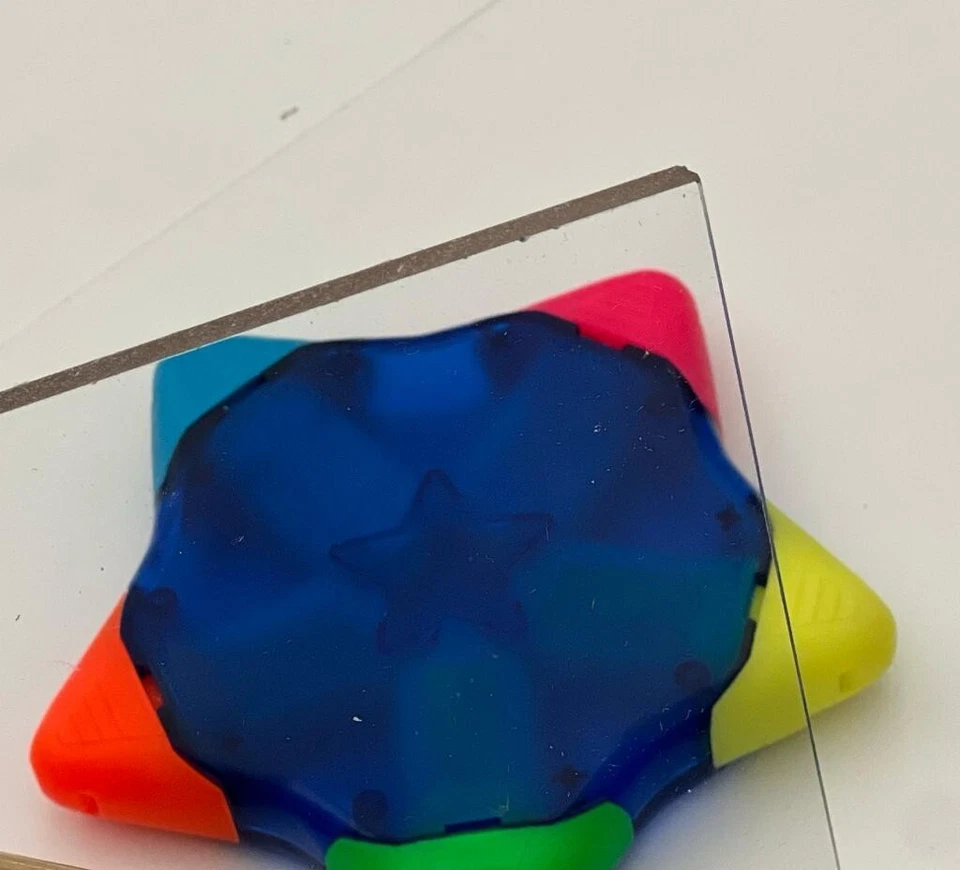 Hoja de plástico acrílico plexiglás - 3/8" de grosor - transparente - 24" x 24" Foto 1 de 4