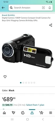 hd 1080p digital video camera camcorder - Image 1 of 4