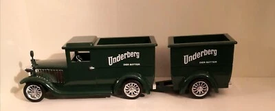 Underberg Kräutermobil, Holzauto mit Anhänger, Spieluhr, Deko, grün, Neu - Bild 1 von 4